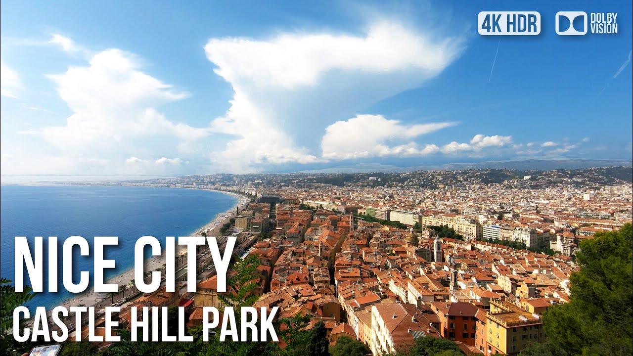 Castle Hill Park, Nice City - 🇫🇷 France - 4K Walking Tour