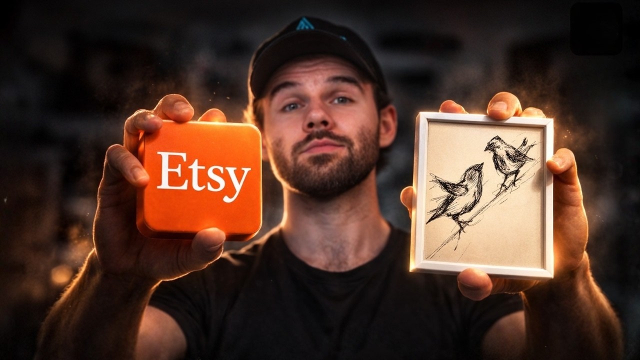 ТОЧНАЯ система для получения пассивного дохода на Etsy с помощью эскизов, созданных с помощью ИИ.