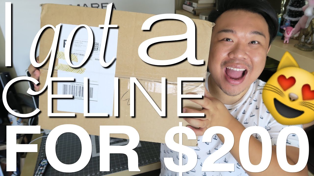I GOT AN AUTHENTIC CELINE PHANTOM FOR $200!!!! UNBOXING AND FIRST IMPRESSIONS!