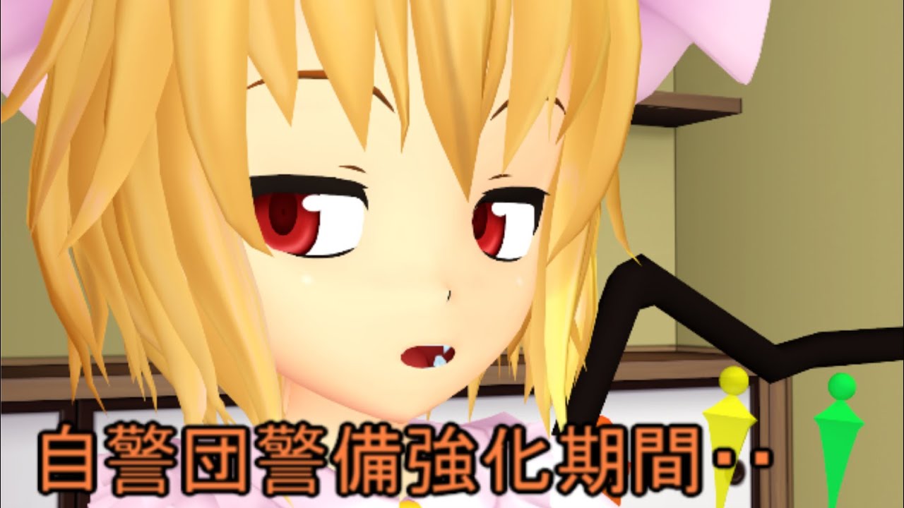 【東方MMD】  自警団警備強化期間　【Touhou】
