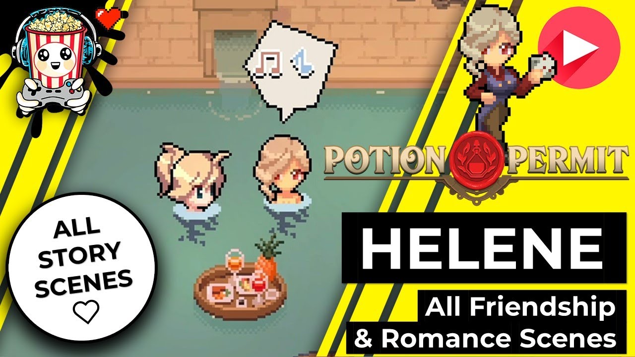 Potion Permit: Helene – All Friendship & Romance Scenes (+ Confession ❤️ and Dating 🌹)