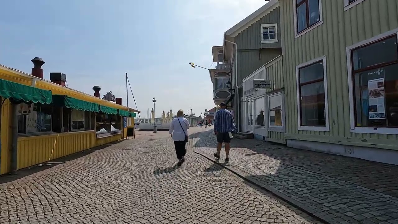 Marstrand Sweden Walking around Marstrand island on a summer day 4k