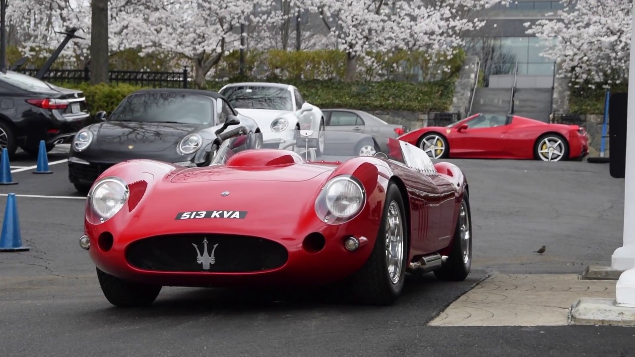 Maserati 450S Recreation - Startup, Revs, Driving