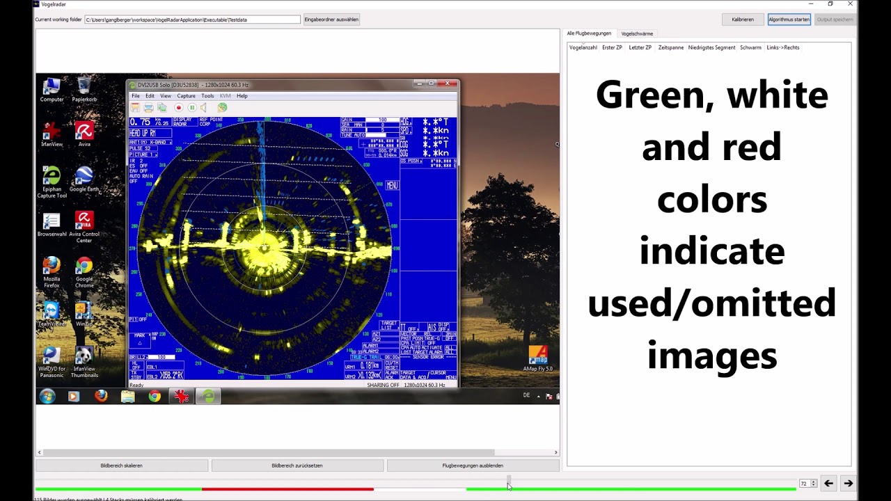 Presentation of a tool for automatic bird tracking and visualization from radar imagery
