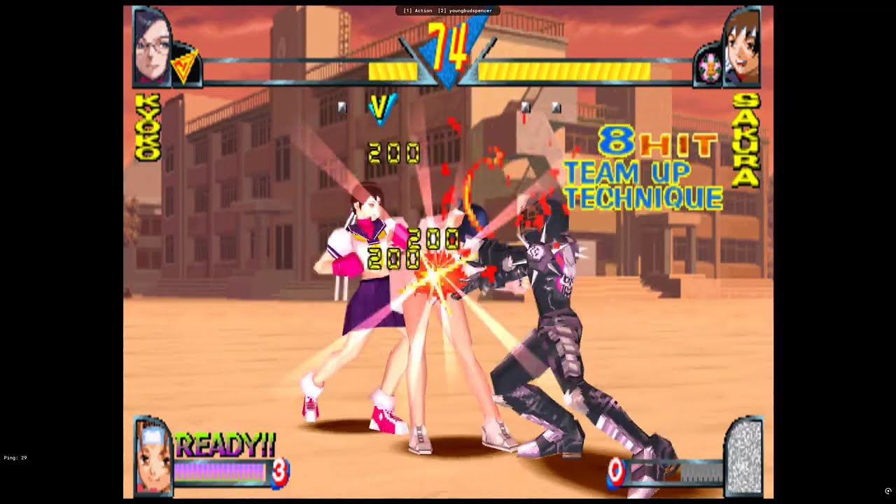 Rival Schools: United by Fate [PS1 / Arkadyzja] Action vs Youngbudspencer