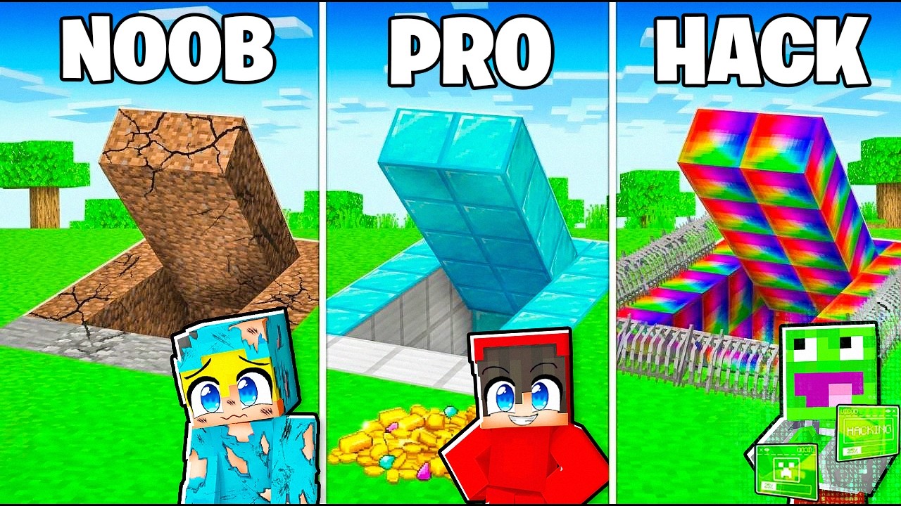 BUNKIER NOOB vs PRO vs HACKER w Minecraft!