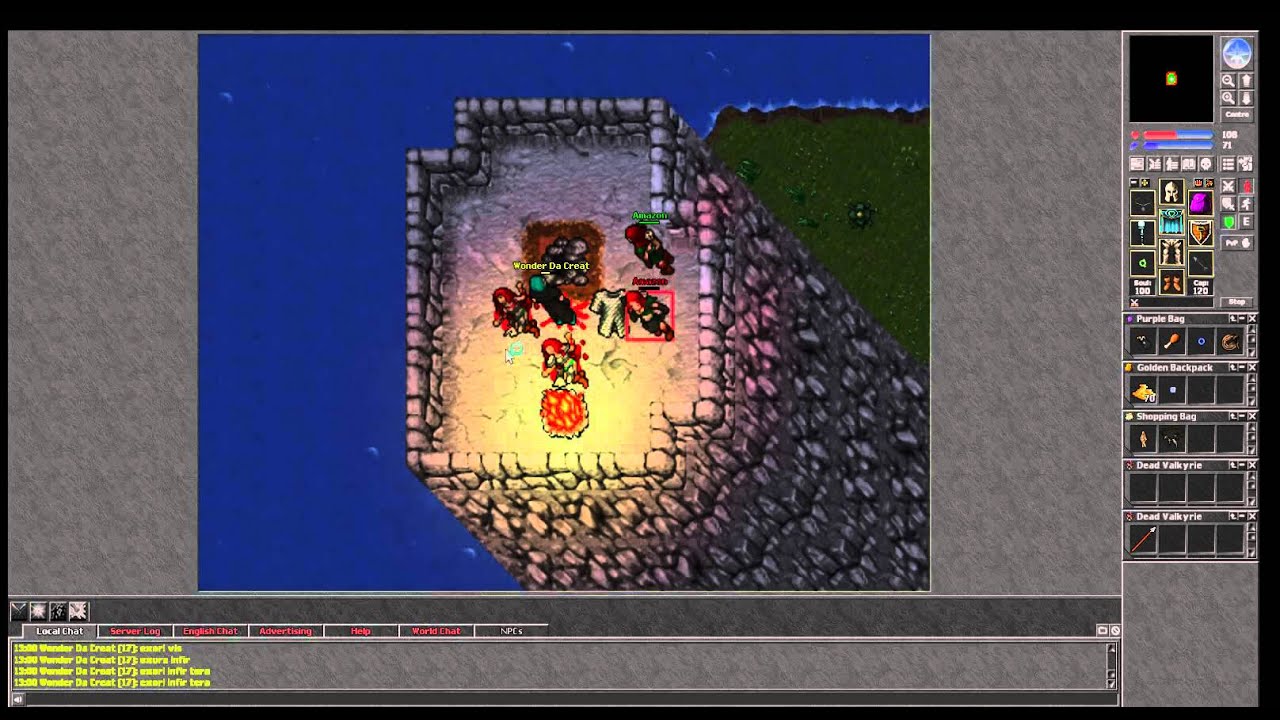 Lets Play Tibia #3 Amazon Camp Carlin