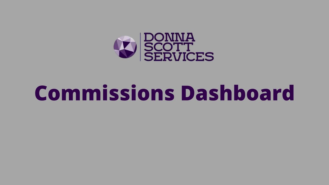 Commissions Dashboard
