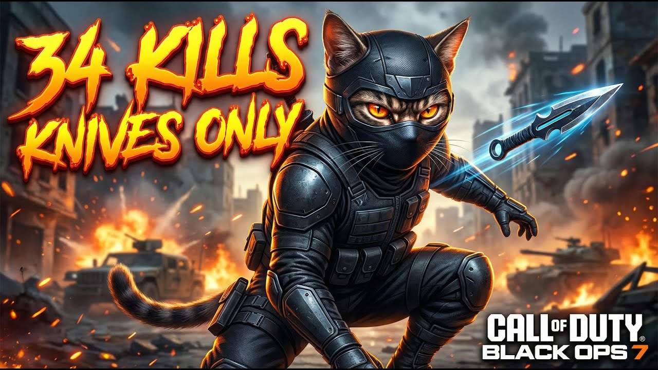 I Went Full Ninja in Black Ops – 34 Kills With a THROWING KNIVES!