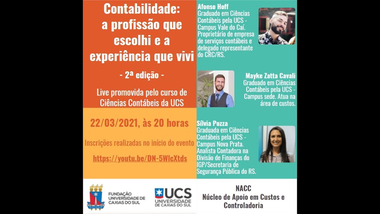 2ª Edição Live: “Contabilidade: a profissão que escolhi, a experiência que vivi”