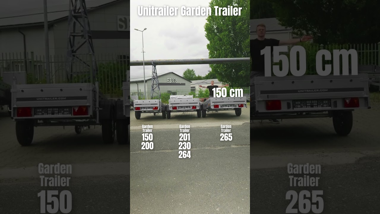 Szerokości przyczep UNITRAILER Garden Trailer! 📏😎➡️