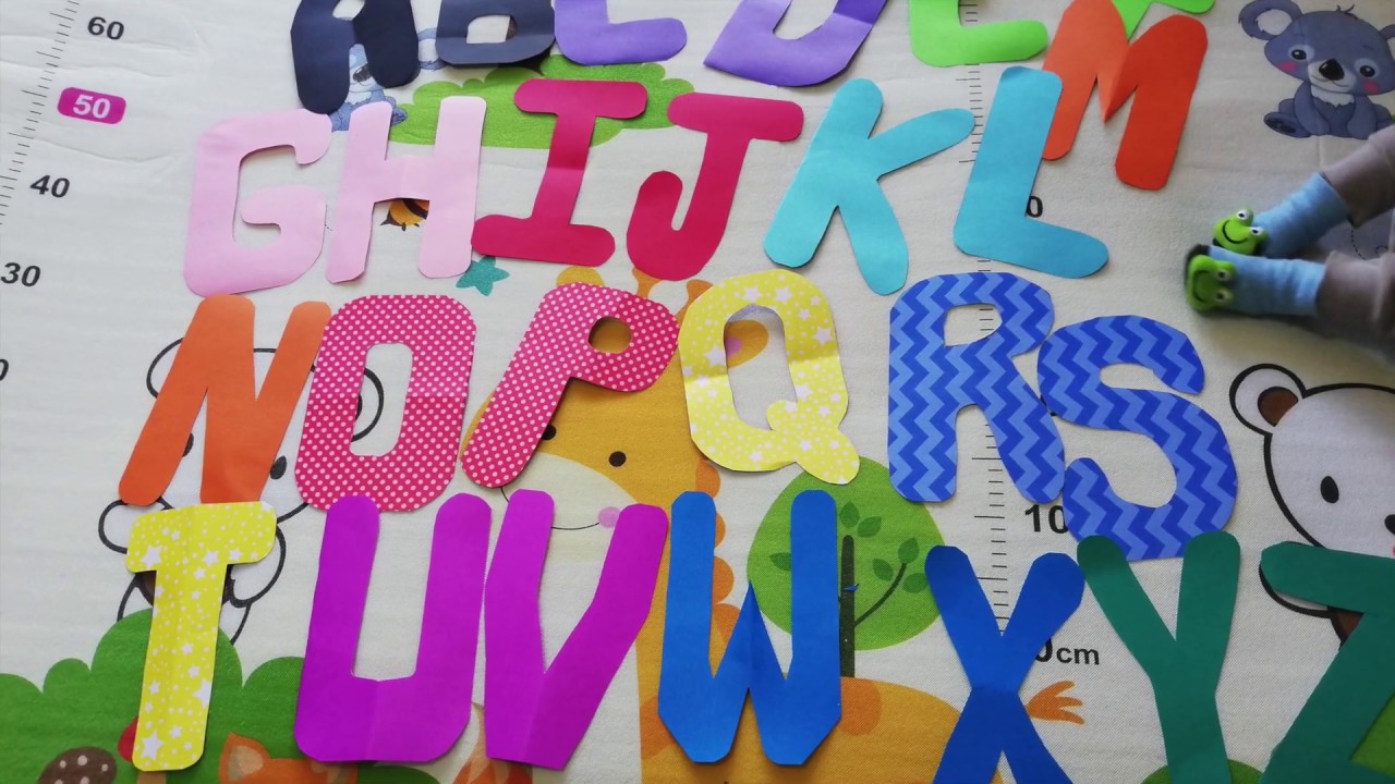 Como hacer letras mayusculas sin trazar y sin moldes en papel o fomi