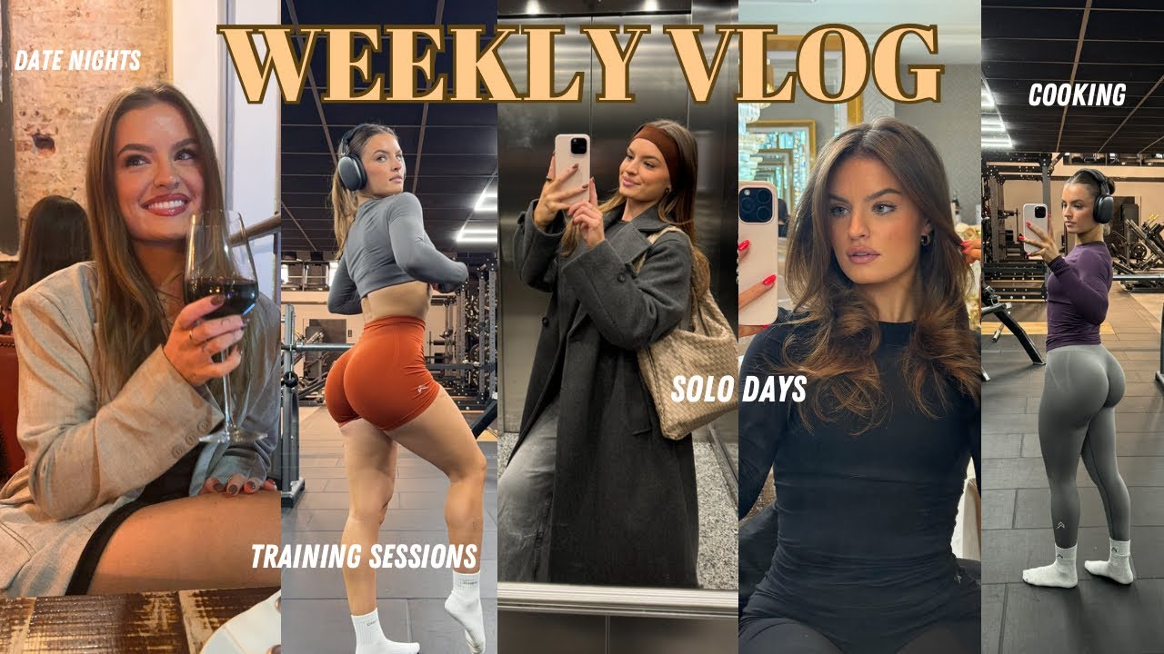 A BIG WEEKLY VLOG | training sessions, cooking, date nights & a cosy week at home