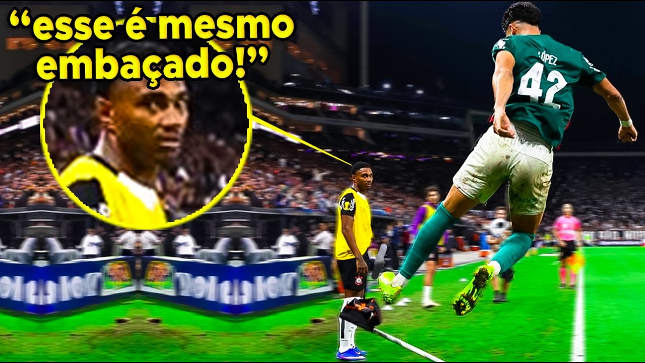 😂DEIXOU GERAL EM CHOQUE!!! FLACO LOPEZ CHUTA BANDEIRINHA E FARMA MUITA AURA NO DERBY!!!