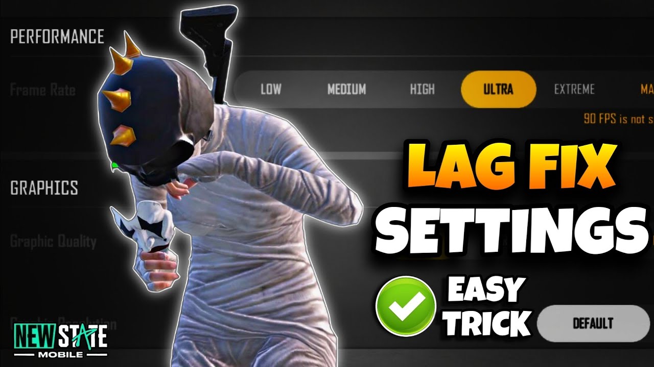 LAG FIX In Low End Device | Best GRAPHIC SETTINGS To Fix Lag In NEW STATE
