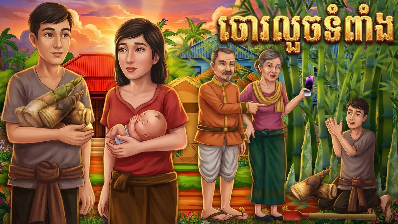 រឿង ចោរលួចទំពាំង តុក្កតា រឿងនិទានខ្មែរ Khmer fairy tales