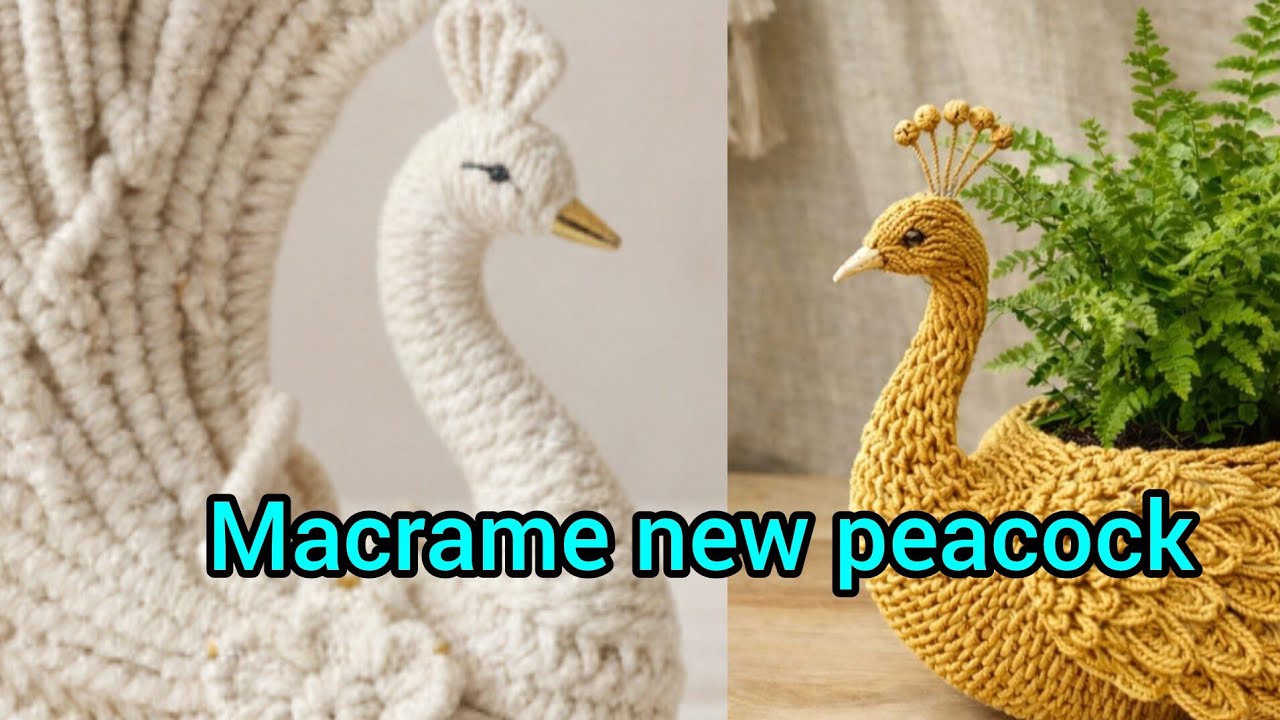 Macrame easy peacock full body is live!
