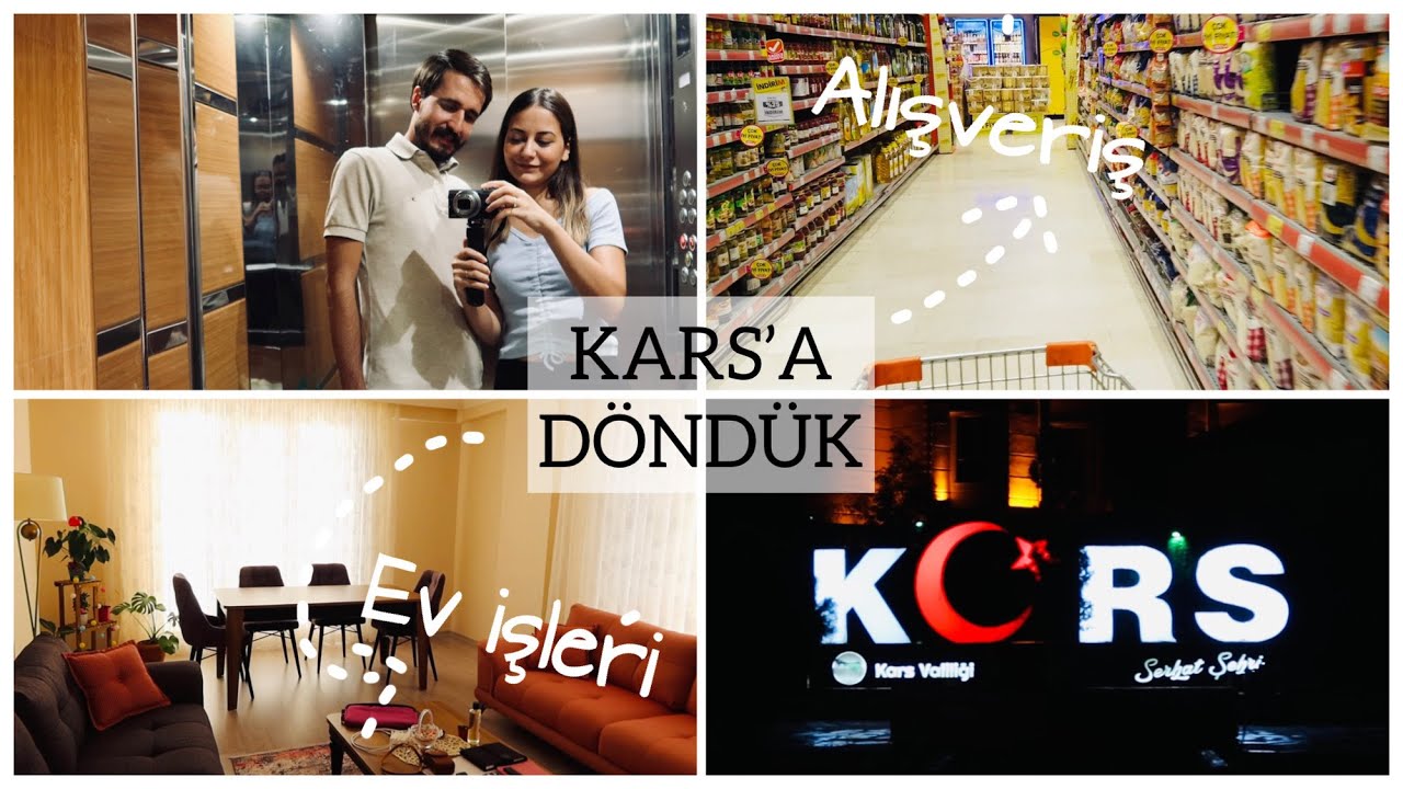 KARS'TAYIZ I EV İŞLERİ, TEMİZLİK, ALIŞVERİŞ, YERLEŞME I VLOG