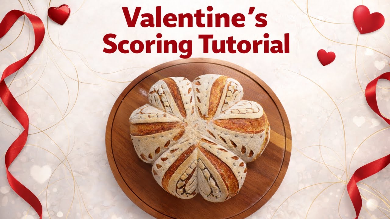 Valentine's Day Sourdough - Easy to Follow Scoring Tutorial!