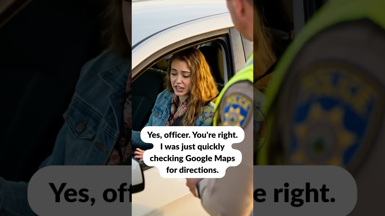 Zatrzymali mnie! 👮&zwj;♂️ Ćwiczenia z prawdziwej konwersacji po angielsku #TrafficStop #ESL #EnglishTips