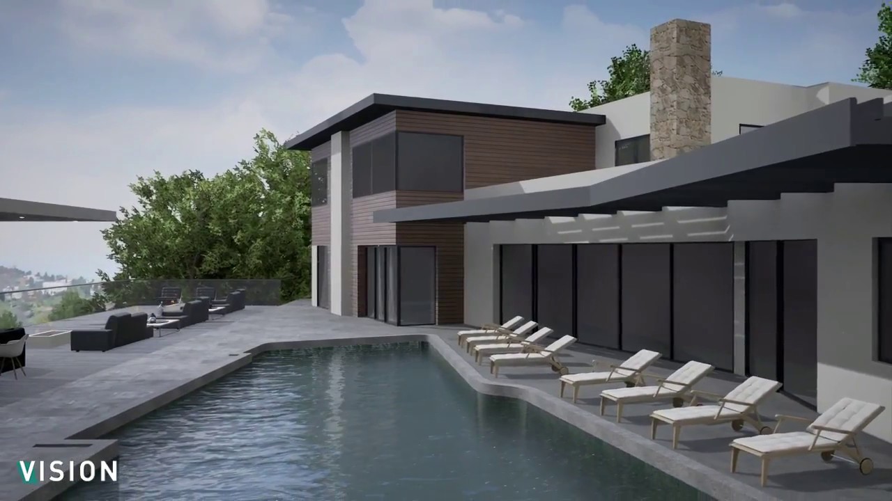 3D Fly-through Animation Renderings | Modern Villa