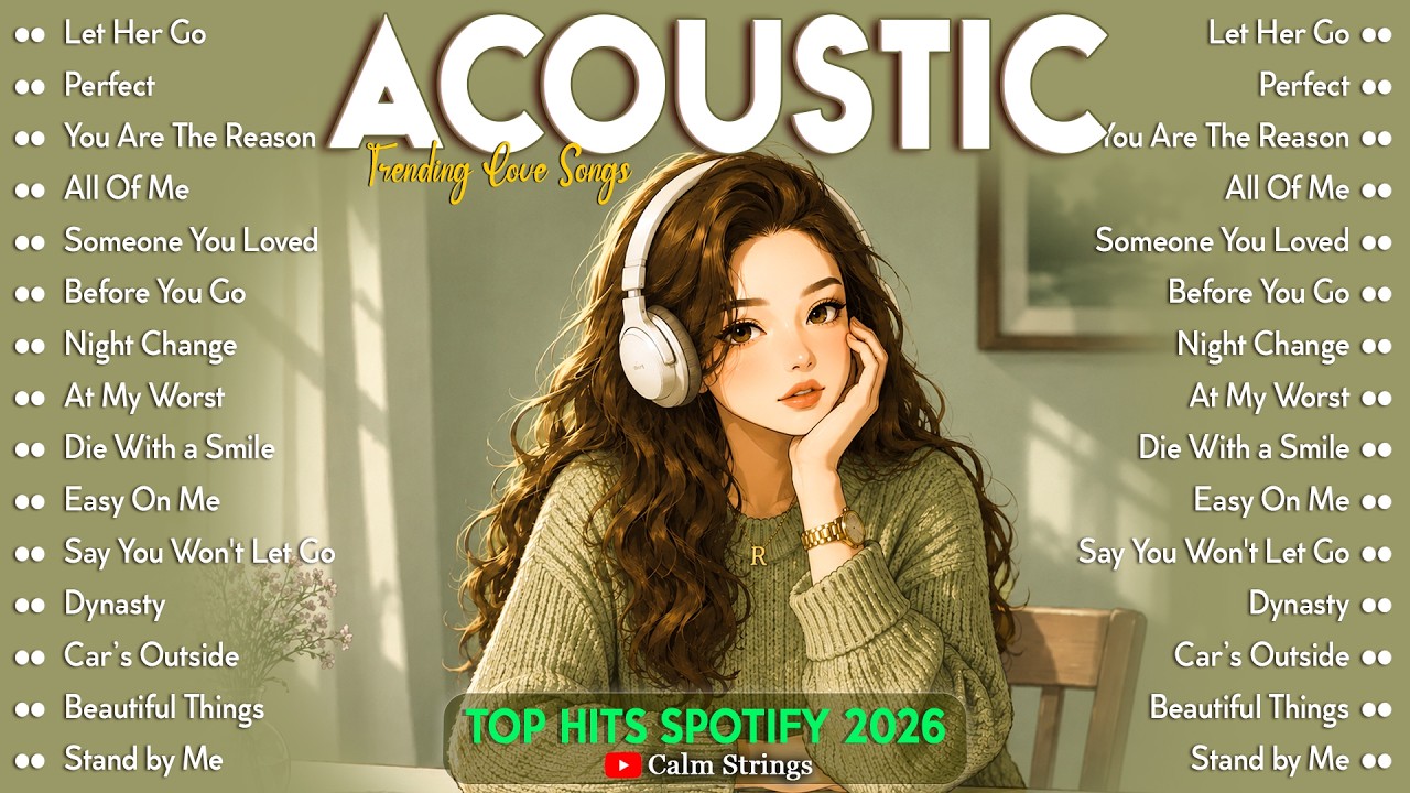 The Most Trending Acoustic Songs on Spotify 2026🎶Trending English Love Songs | Acoustic Chill Vibes
