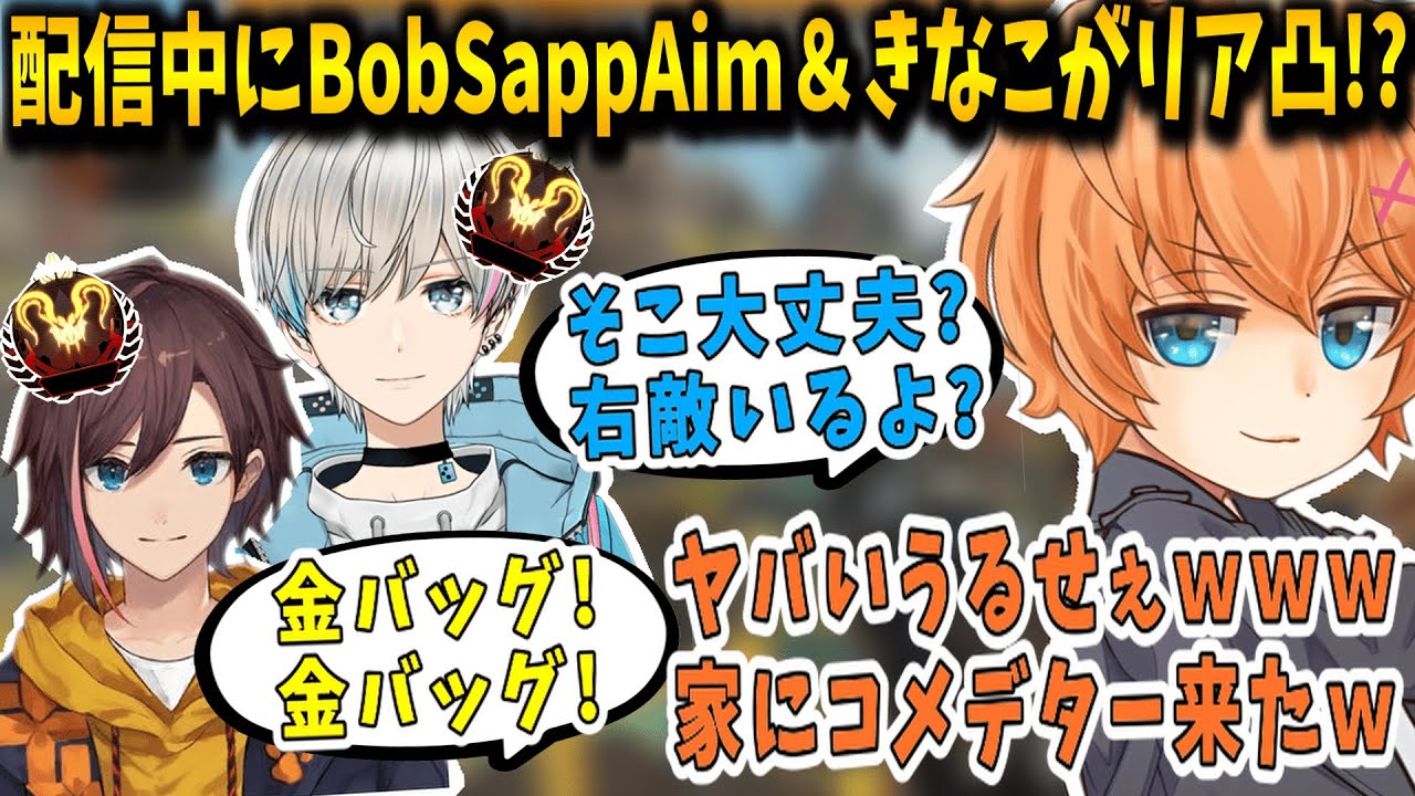 【APEX】配信中にリア凸!? コメデターのきなこ＆BobSappAimに絡まれる渋谷ハル【渋谷ハル/BobSappAim/きなこ/切り抜き】