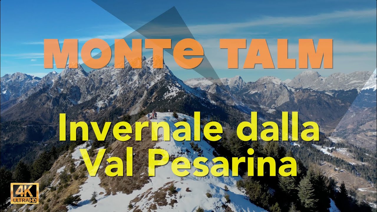 145 Monte Talm invernale dalla Val Pesarina. Una facile cima con uno spettacolare panorama a 360°