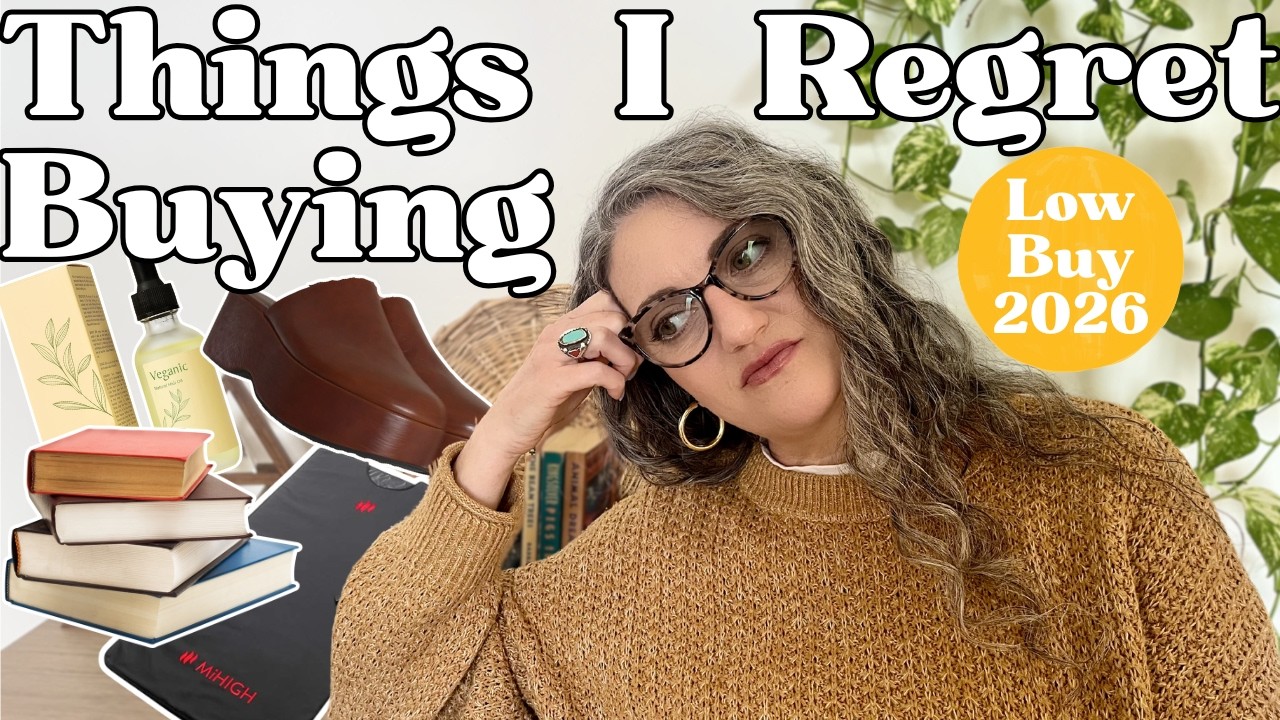 10 Things I REGRET Buying During my LOW BUY Year | Deinfluencing