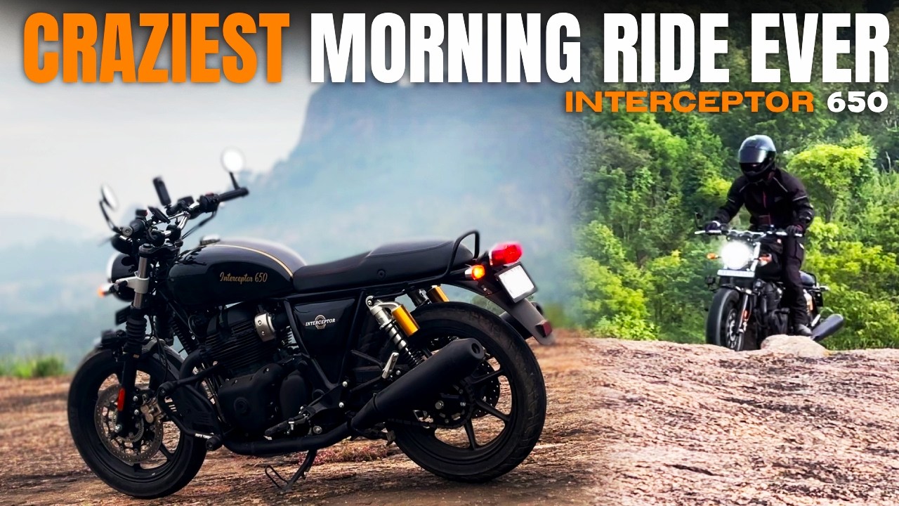 First Morning Ride with Interceptor 650 ❤️ | CRAZIEST🔥 | Triaro