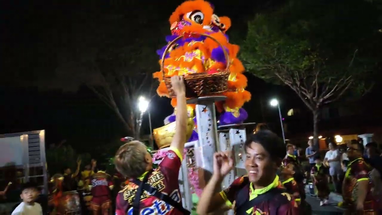 Singapore Teng ghee lion dance 2024 CNY DAY 9