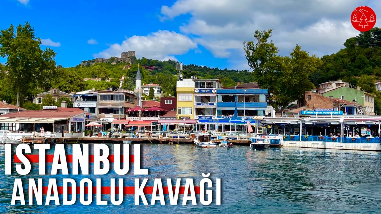 Anadolu KavağI Tourist village in Istanbul |Walking Tour 4K