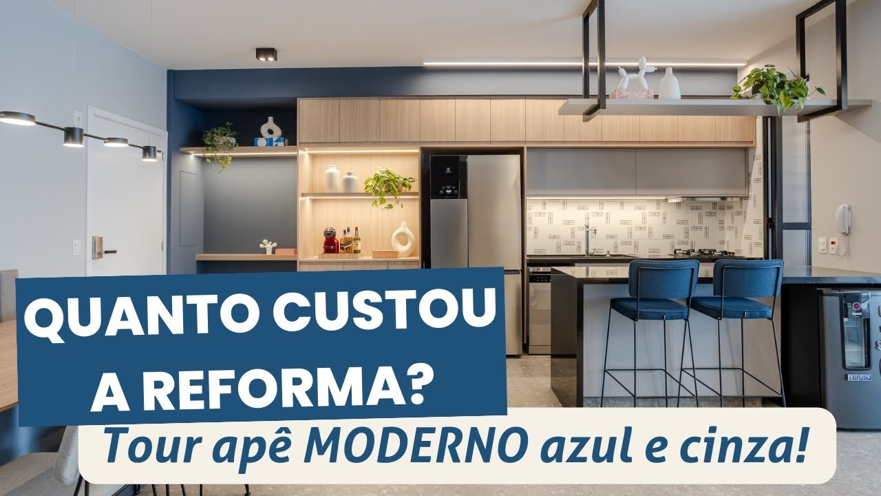 QUANTO CUSTOU A REFORMA DO APÊ MODERNO DE 118M2?