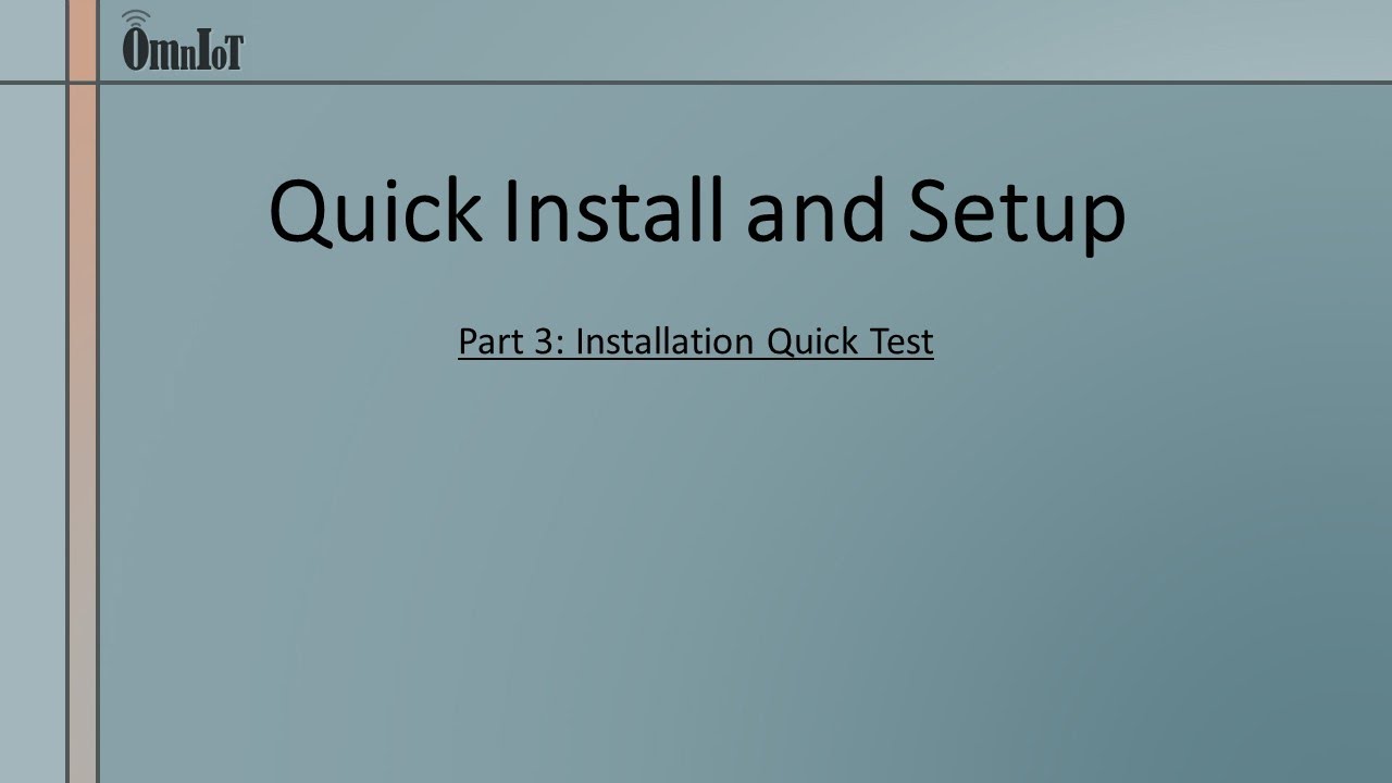 OmnIoT SoftHub: Quick Install and Configuration, Part 3