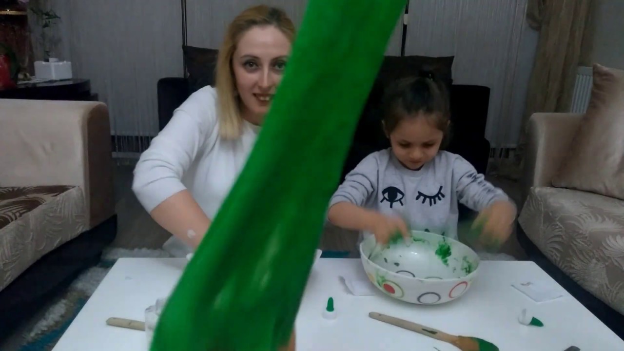 En g&uuml;zel dev pofuduk slime challange. Funny kıds vıdeo
