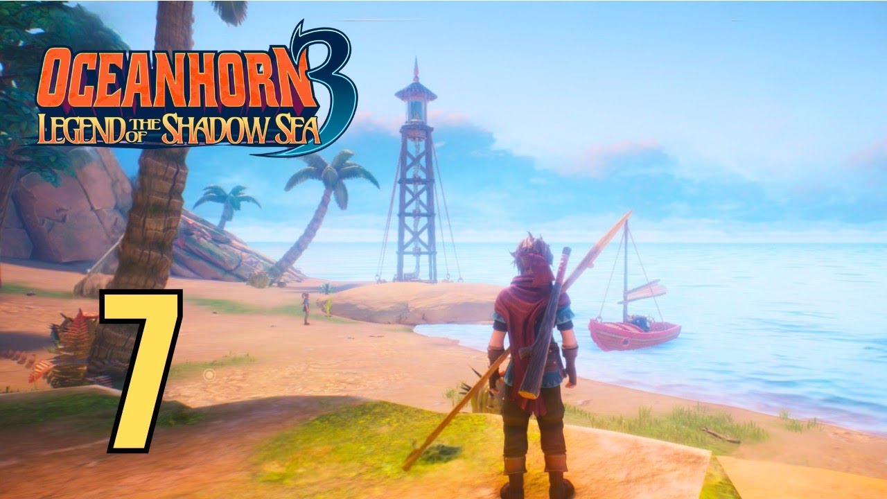 Oceanhorn 3: Legend of the Shadow Sea: геймплей, строительство маяка Комона (Apple Arcade iOS) #7