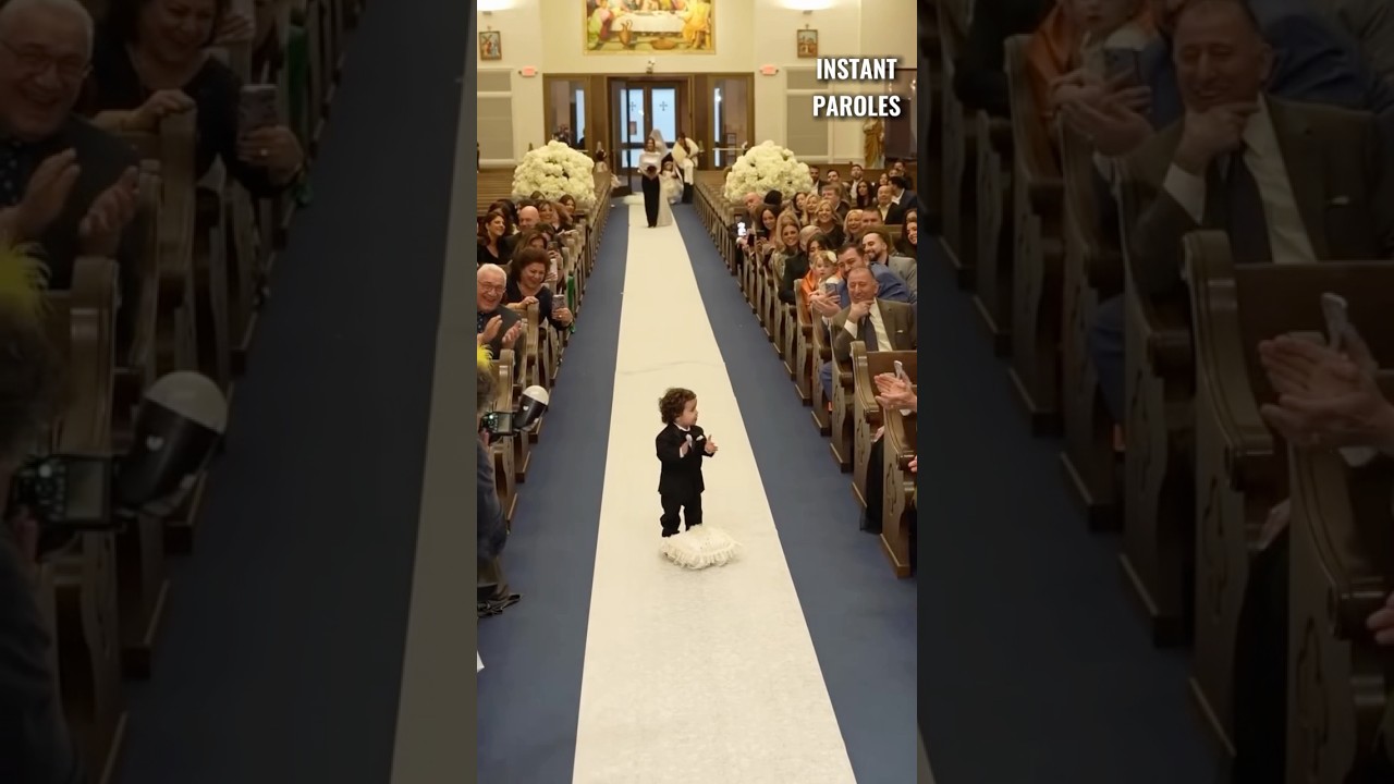 Ce petit gar&ccedil;on surprend tout le monde lors de cette c&eacute;r&eacute;monie de mariage