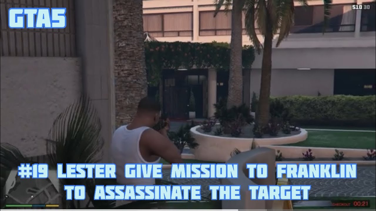 Lester give mission to Franklin to assassinate the target #gta Grand Theft Auto V #19