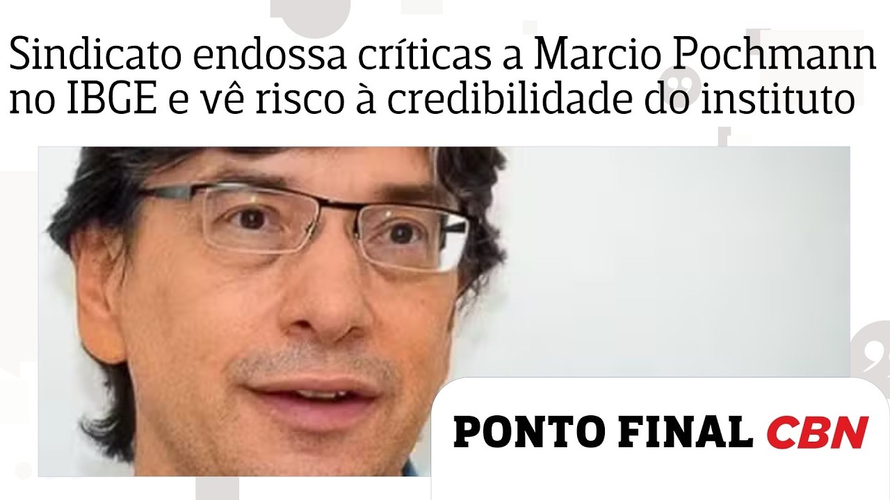 Sindicato endossa críticas a Marcio Pochmann no IBGE e vê risco à credibilidade do instituto