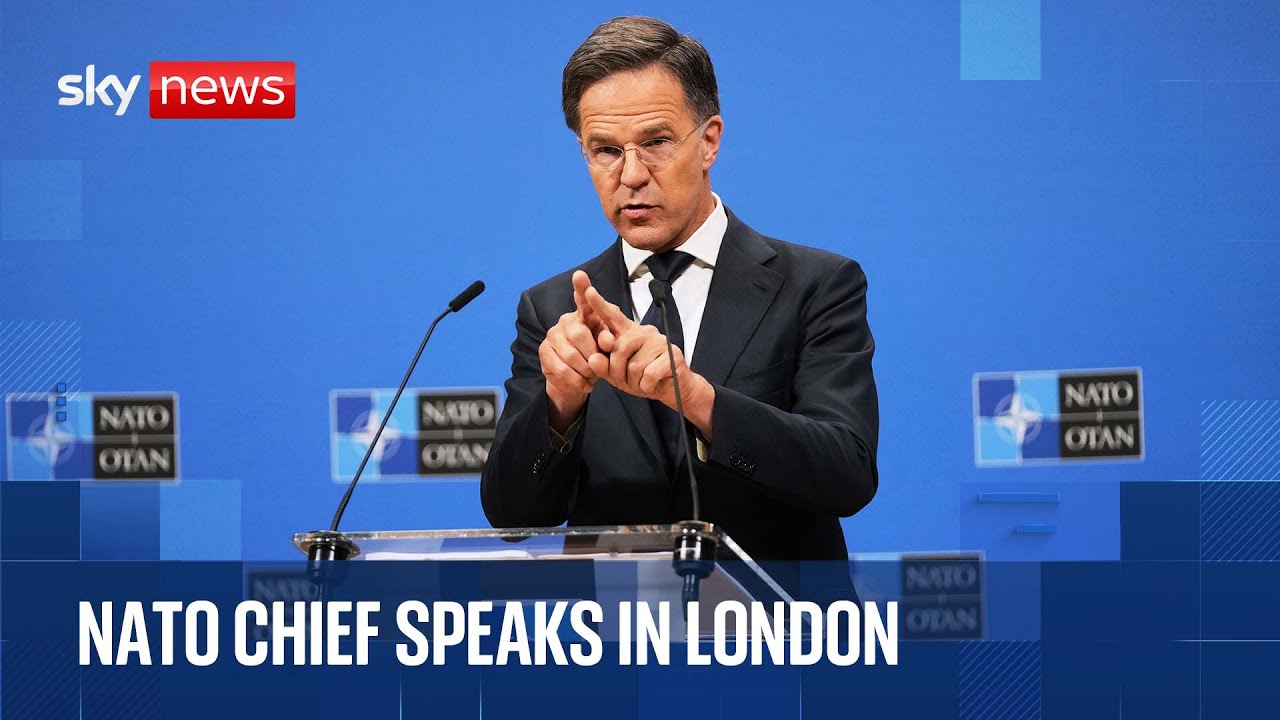NATO chief Mark Rutte delivers keynote speech in London