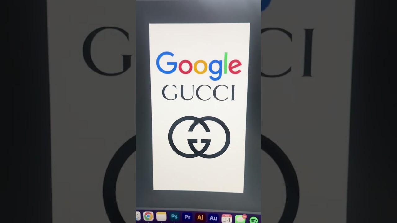 Сочетание логотипов Google и Gucci! #логотипы #мэшап #google #gucci #редизайн #мэшап #шорты