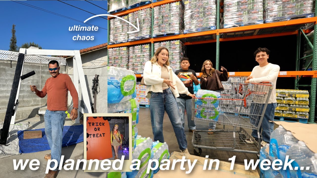 we threw the *ULTIMATE* halloween party in 1 week *intense planning*