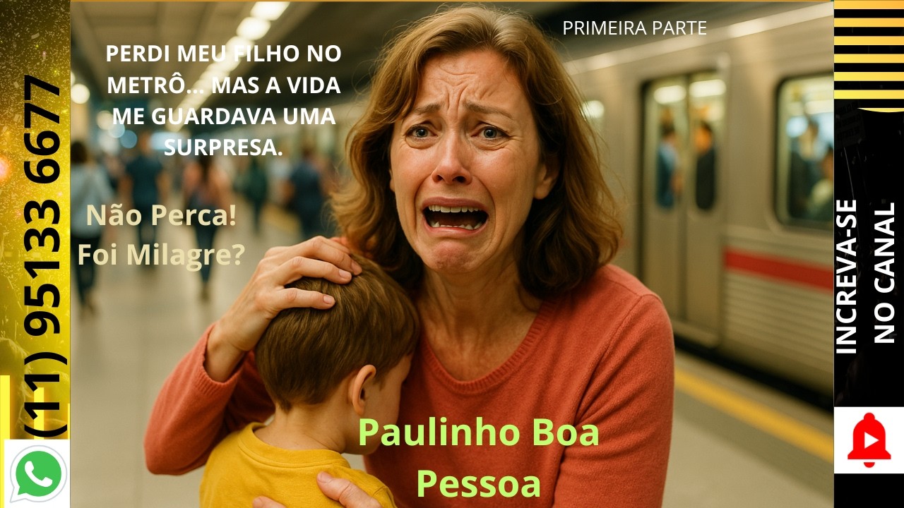 PERDI MEU FILHO NO METRÔ... MAS A VIDA GUARDAVA UMA SURPRESA.