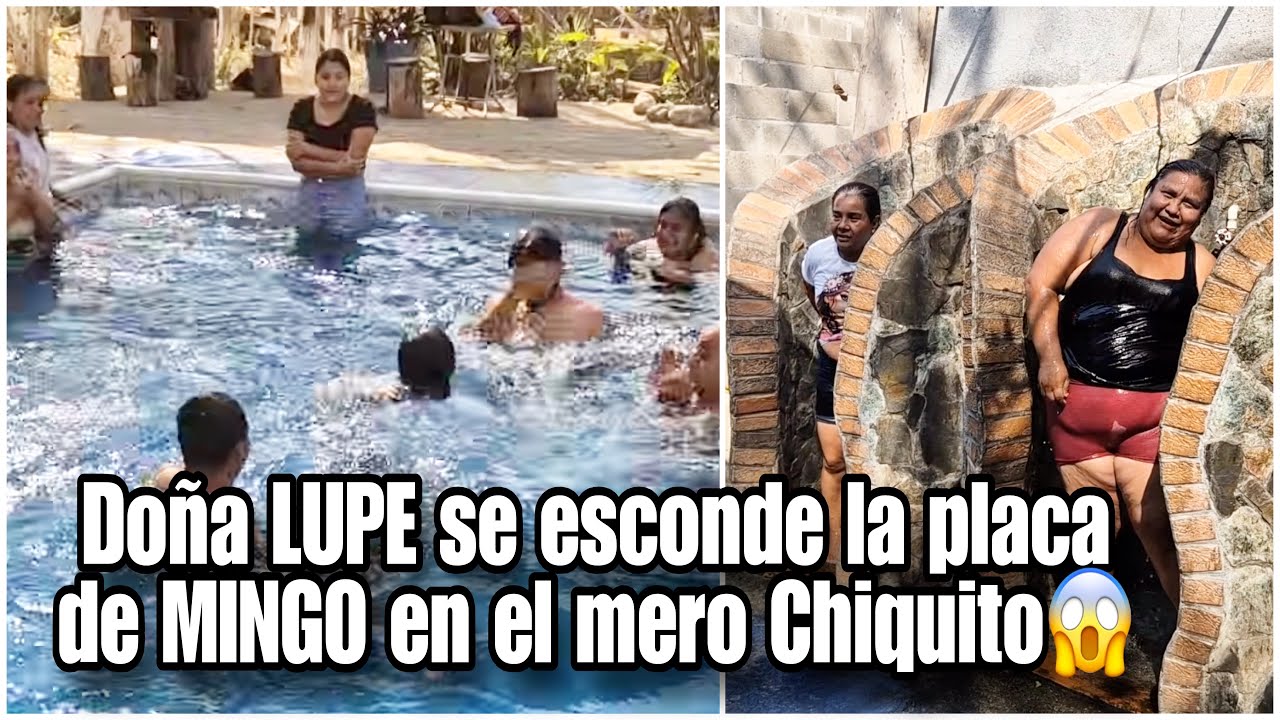 URGENTE MINGO perdió su placa en la piscina y doña LUPE lo tiene en el fundillo 😱
