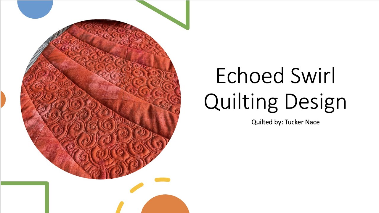 Echoed Swirl Quilting design on @violetcraftdesignstudio Elephant Pattern!🐘