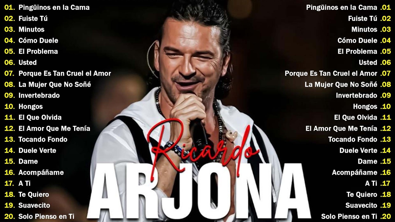 RICARDO ARJONA 30 GRANDES EXITOS 2026 ~ SUS MEJORES &Eacute;XITOS ~ LAS 25 GRANDES CANCIONES