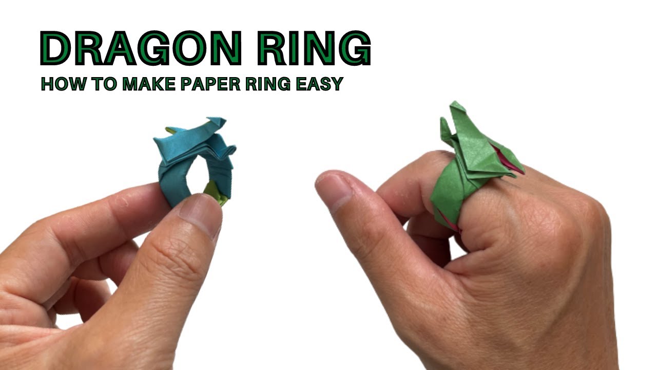 Origami Dragon Ring: Amazing Dragon Ring Paper Folding Step by Step