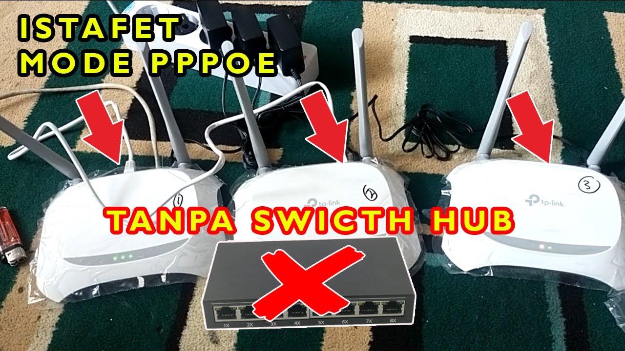 JARINGAN ISTAFET RTRWNET TANPA SWITCH HUB