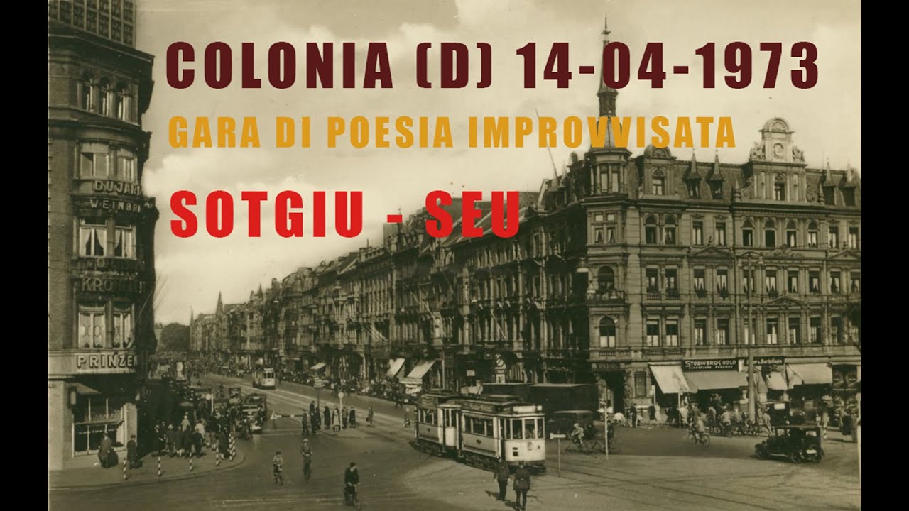 Colonia, 14-04-1973: Gara di Poesia Improvvisata [Sotgiu-Seu]