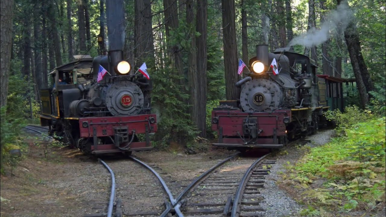 🚂 Steam Train Compilation 2020 HD Vol.93 - USA - California - Yosemite - America